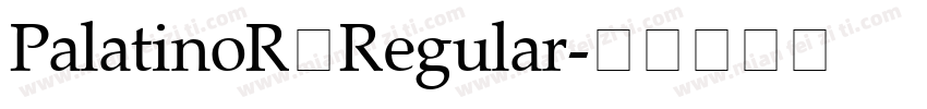PalatinoR Regular字体转换